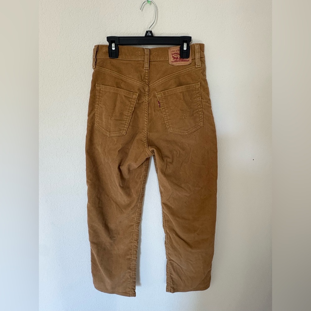 Levi's Ribcage Corduroy Jeans Brown Size 25 - Picture 5 of 7